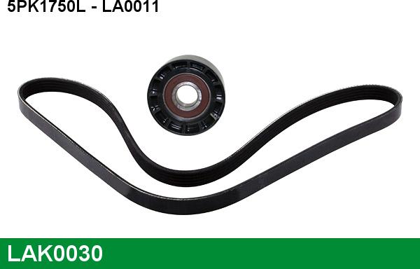 LUCAS LAK0030 - Ķīļrievu siksnu komplekts www.autospares.lv