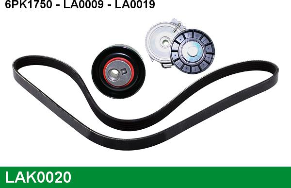 LUCAS LAK0020 - V-Ribbed Belt Set www.autospares.lv