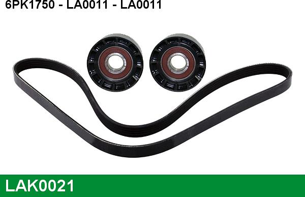 LUCAS LAK0021 - Ķīļrievu siksnu komplekts www.autospares.lv