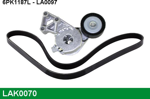 LUCAS LAK0070 - V-Ribbed Belt Set www.autospares.lv