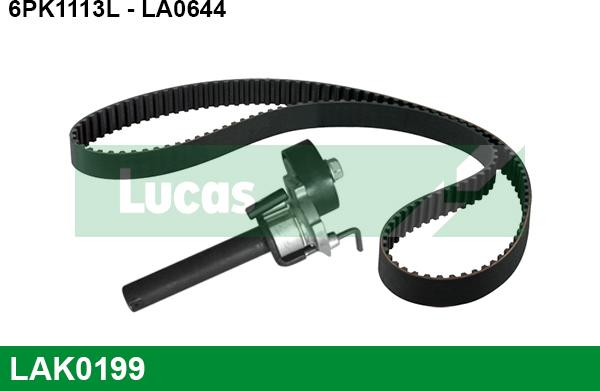 LUCAS LAK0199 - Ķīļrievu siksnu komplekts www.autospares.lv