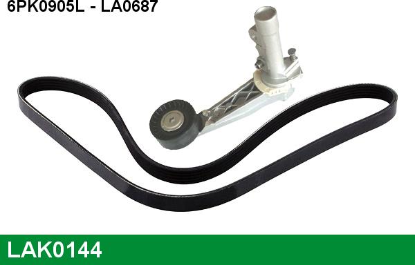 LUCAS LAK0144 - Ķīļrievu siksnu komplekts www.autospares.lv