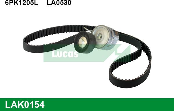 LUCAS LAK0154 - Ķīļrievu siksnu komplekts autospares.lv