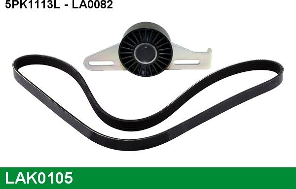 LUCAS LAK0105 - V-Ribbed Belt Set www.autospares.lv