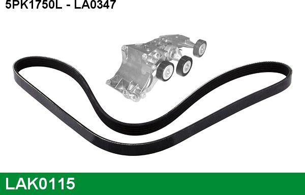 LUCAS LAK0115 - Ķīļrievu siksnu komplekts www.autospares.lv