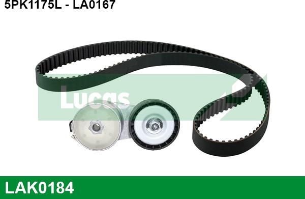 LUCAS LAK0184 - Ķīļrievu siksnu komplekts www.autospares.lv