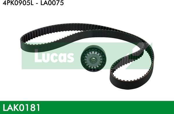 LUCAS LAK0181 - Поликлиновый ременный комплект www.autospares.lv