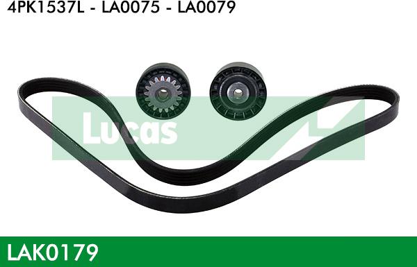 LUCAS LAK0179 - V-Ribbed Belt Set www.autospares.lv