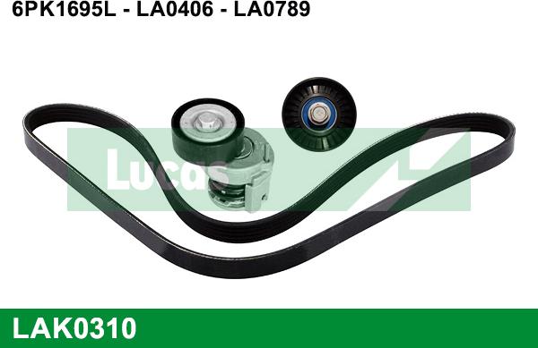 LUCAS LAK0310 - V-Ribbed Belt Set www.autospares.lv