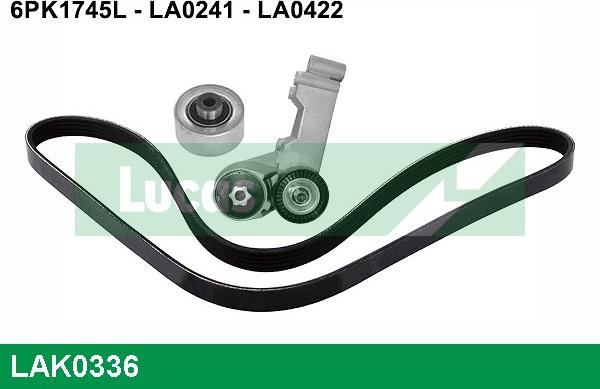 LUCAS LAK0336 - Ķīļrievu siksnu komplekts www.autospares.lv