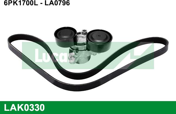 LUCAS LAK0330 - Ķīļrievu siksnu komplekts www.autospares.lv