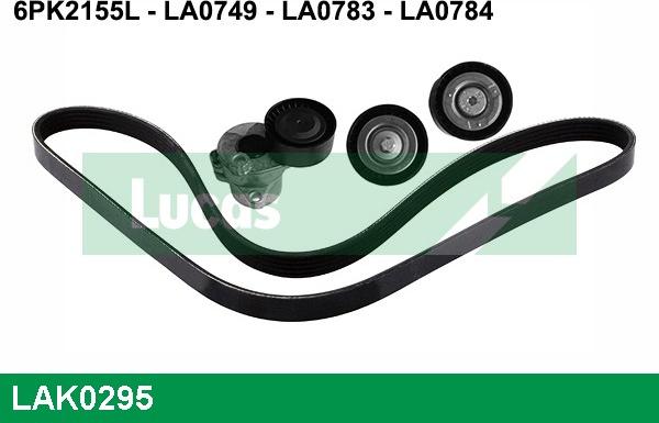 LUCAS LAK0295 - V-Ribbed Belt Set www.autospares.lv