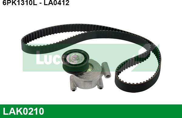 LUCAS LAK0210 - Ķīļrievu siksnu komplekts www.autospares.lv