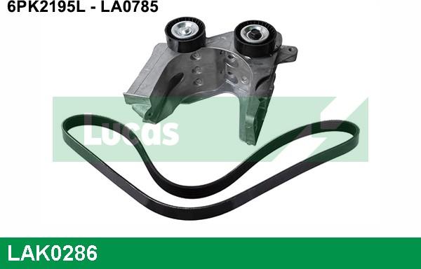 LUCAS LAK0286 - Ķīļrievu siksnu komplekts autospares.lv