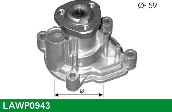 LUCAS LAWP0943 - Ūdenssūknis autospares.lv