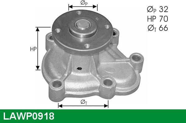 LUCAS LAWP0918 - Ūdenssūknis autospares.lv