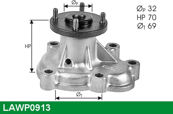 LUCAS LAWP0913 - Ūdenssūknis autospares.lv