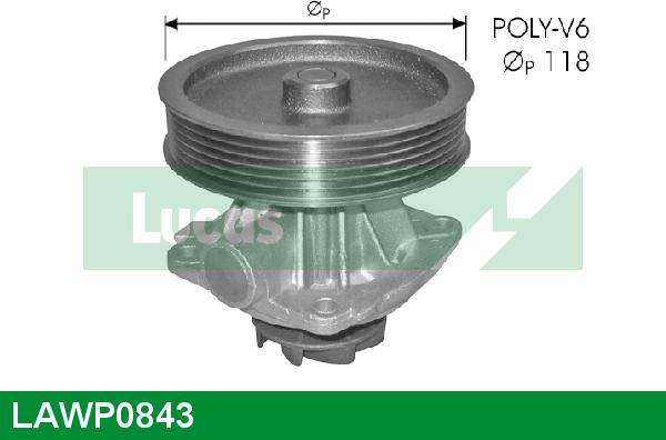 LUCAS LAWP0843 - Ūdenssūknis autospares.lv