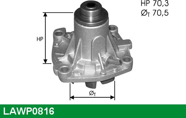 LUCAS LAWP0816 - Ūdenssūknis autospares.lv