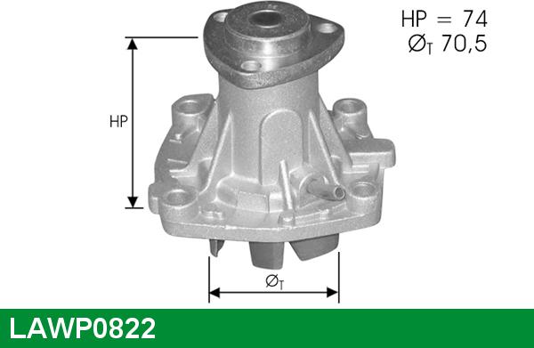 LUCAS LAWP0822 - Ūdenssūknis autospares.lv