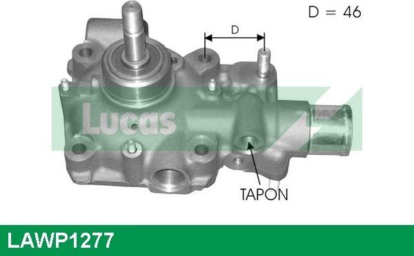 LUCAS LAWP1277 - Ūdenssūknis www.autospares.lv