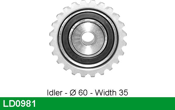 LUCAS LD0981 - Tensioner Pulley, timing belt www.autospares.lv