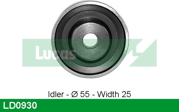 LUCAS LD0930 - Spriegotājrullītis, Gāzu sadales mehānisma piedziņas siksna www.autospares.lv