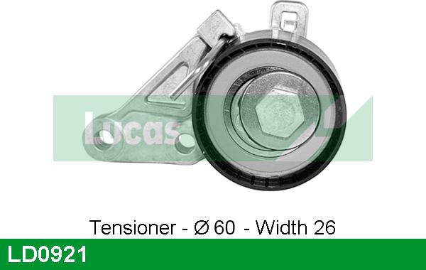 LUCAS LD0921 - Tensioner Pulley, timing belt www.autospares.lv