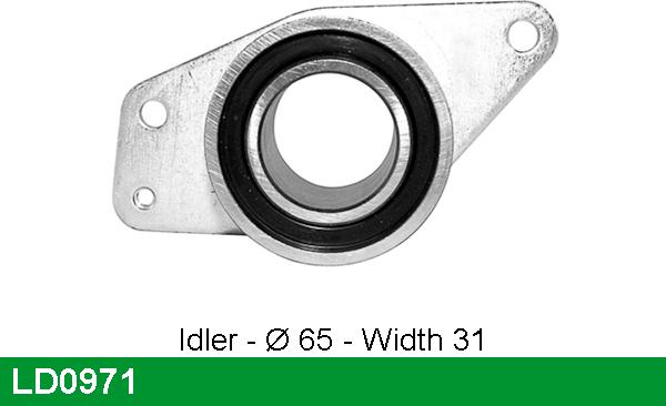 LUCAS LD0971 - Натяжной ролик, зубчатый ремень ГРМ www.autospares.lv