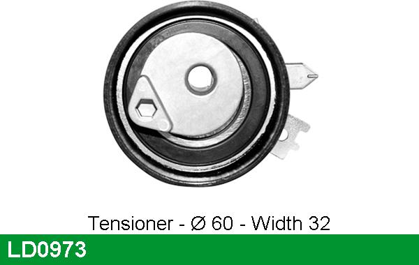 LUCAS LD0973 - Tensioner Pulley, timing belt www.autospares.lv