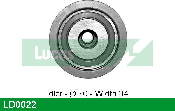 LUCAS LD0022 - Spriegotājrullītis, Gāzu sadales mehānisma piedziņas siksna www.autospares.lv