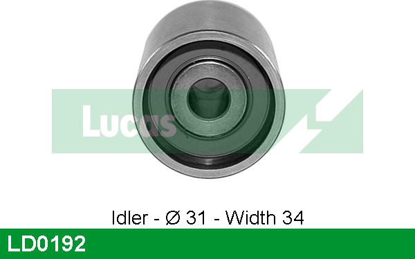 LUCAS LD0192 - Spriegotājrullītis, Gāzu sadales mehānisma piedziņas siksna www.autospares.lv