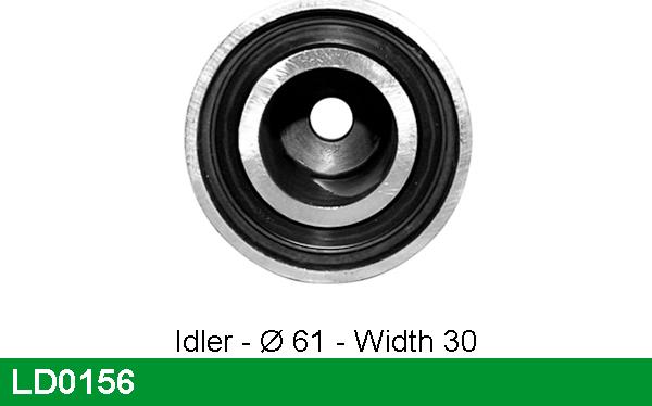 LUCAS LD0156 - Spriegotājrullītis, Gāzu sadales mehānisma piedziņas siksna www.autospares.lv