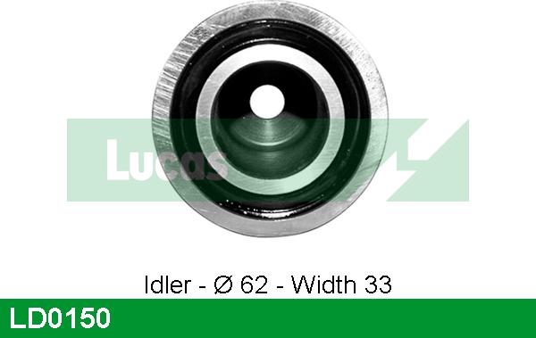 LUCAS LD0150 - Spriegotājrullītis, Gāzu sadales mehānisma piedziņas siksna www.autospares.lv