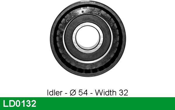 LUCAS LD0132 - Spriegotājrullītis, Gāzu sadales mehānisma piedziņas siksna autospares.lv