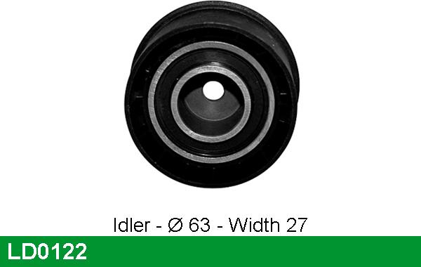 LUCAS LD0122 - Tensioner Pulley, timing belt www.autospares.lv