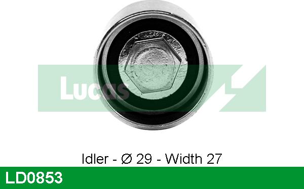 LUCAS LD0853 - Spriegotājrullītis, Gāzu sadales mehānisma piedziņas siksna www.autospares.lv