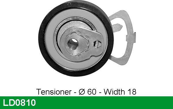 LUCAS LD0810 - Tensioner Pulley, timing belt www.autospares.lv