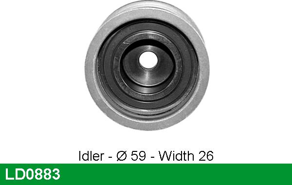 LUCAS LD0883 - Spriegotājrullītis, Gāzu sadales mehānisma piedziņas siksna www.autospares.lv