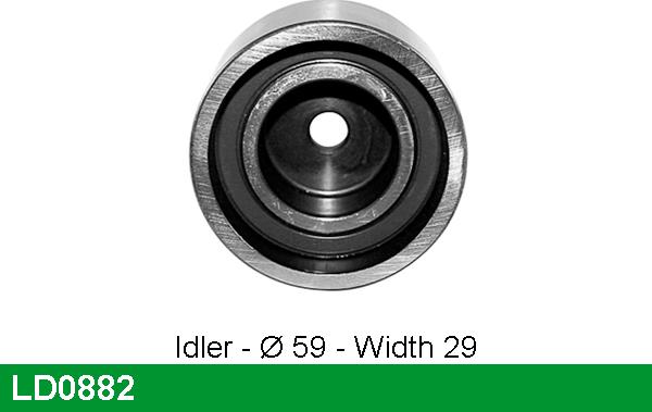 LUCAS LD0882 - Spriegotājrullītis, Gāzu sadales mehānisma piedziņas siksna www.autospares.lv