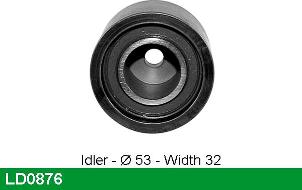 LUCAS LD0876 - Spriegotājrullītis, Gāzu sadales mehānisma piedziņas siksna www.autospares.lv