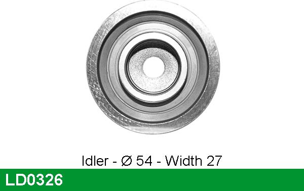 LUCAS LD0326 - Spriegotājrullītis, Gāzu sadales mehānisma piedziņas siksna autospares.lv