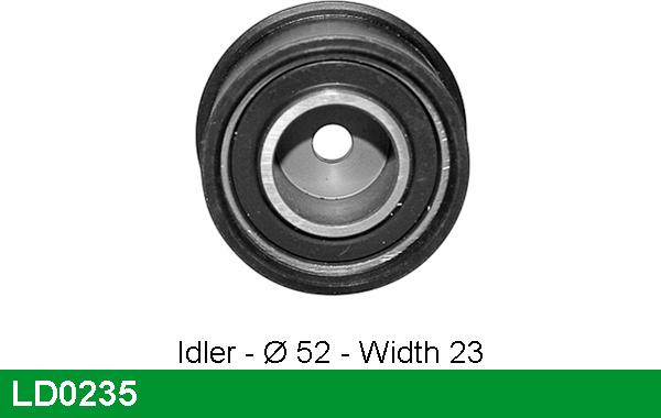 LUCAS LD0235 - Tensioner Pulley, timing belt www.autospares.lv