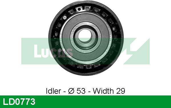 LUCAS LD0773 - Tensioner Pulley, timing belt www.autospares.lv