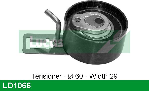 LUCAS LD1066 - Tensioner Pulley, timing belt www.autospares.lv