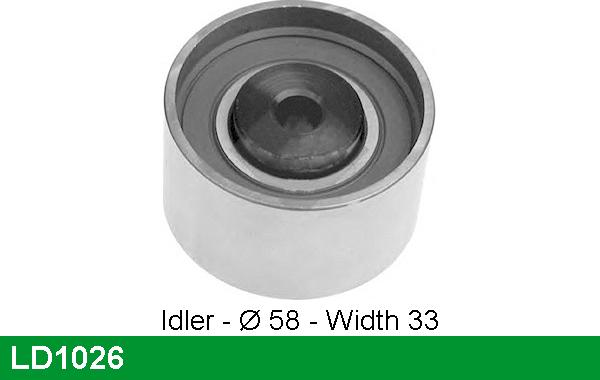 LUCAS LD1026 - Spriegotājrullītis, Gāzu sadales mehānisma piedziņas siksna www.autospares.lv