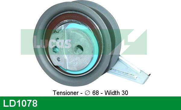 LUCAS LD1078 - Tensioner Pulley, timing belt www.autospares.lv