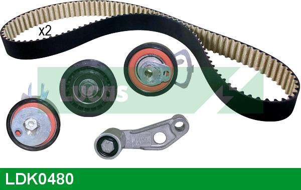 LUCAS LDK0480 - Комплект зубчатого ремня ГРМ www.autospares.lv