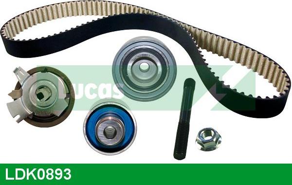 LUCAS LDK0893 - Комплект зубчатого ремня ГРМ www.autospares.lv