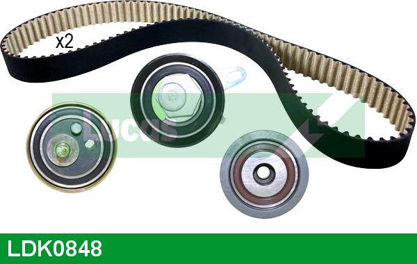 LUCAS LDK0848 - Комплект зубчатого ремня ГРМ www.autospares.lv